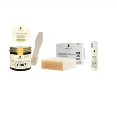 Une sélection de trois soins cosmétiques au beurre de karité pour hydrater sa peau l'été