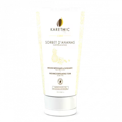 sorbet d'ananas mousse nettoyante et exfoliante